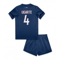 Paris Saint-Germain Manuel Ugarte #4 Hemmadräkt Barn 2024-25 Kortärmad (+ Korta byxor)